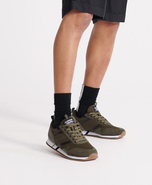 Superdry Fero Runner Core Férfi Tornacipő Khaki | MGSAB1870